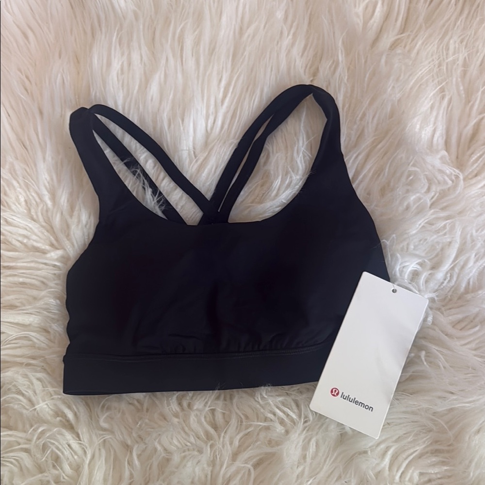 lululemon athletica Energy Bra Black Size 4 NWT